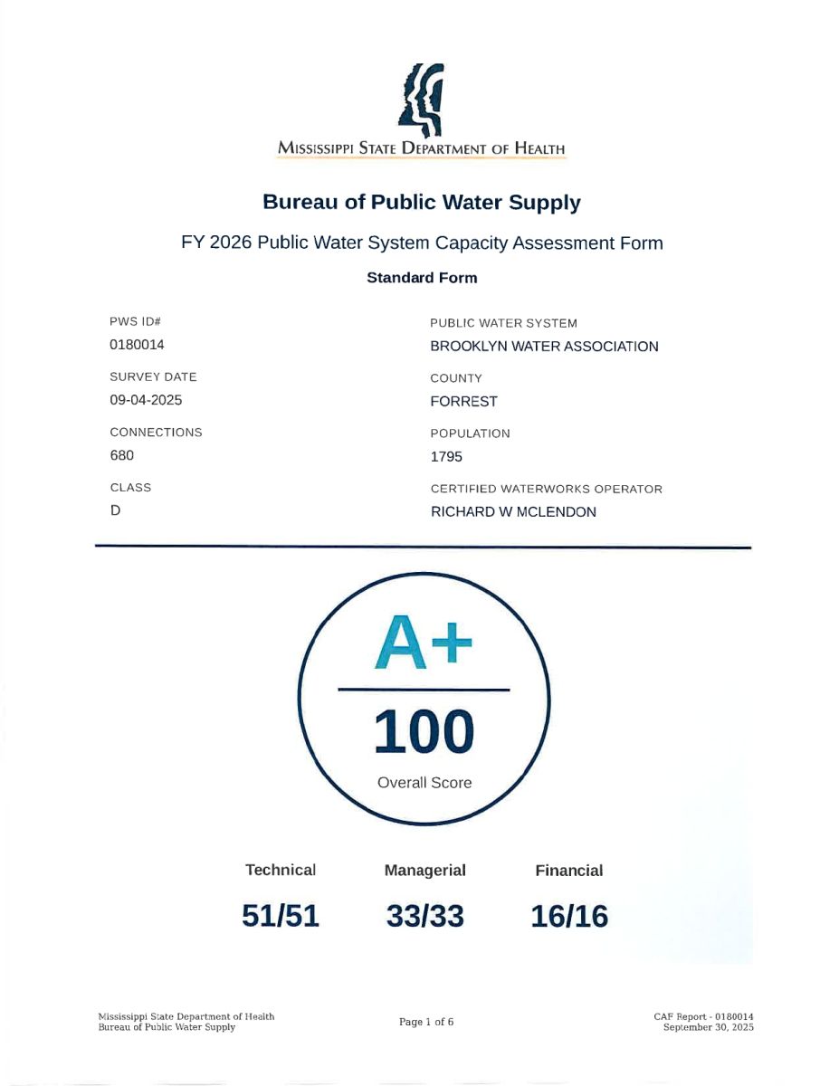 Link to 2025 MSDH Inspection report